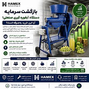 بازگشت سرمایه دستگاه آبغوره گیری صنعتی؛ آیا این خرید به‌صرفه است؟