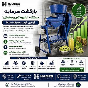 بازگشت سرمایه دستگاه آبغوره گیری صنعتی؛ آیا این خرید به‌صرفه است؟